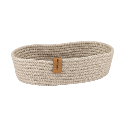 Плетен панер ОВАЛ 25x15xh6cm БЕЖОВ (HC-24707) HORECANO - Аксесоари