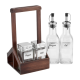 Оливерник на стойка с дръжка 175ml/130ml NATURAL WOOD (6358B) HORECANO |  |  |