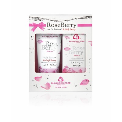 Подаръчен комплект - парфюм рол-он и крем за ръце Rose Berry Nature Българска роза Карлово - Сравняване на продукти