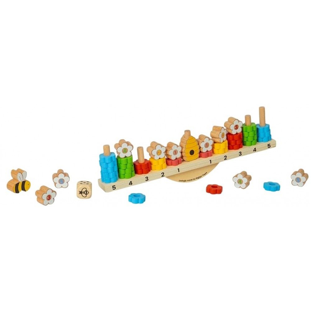 Дървена балансна игра - Пчелички Bigjigs |  |  |