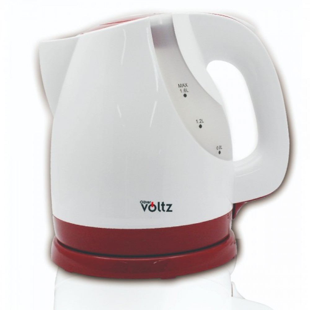 Електрическа кана Oliver Voltz OV51230V, 2200W, 1,6 литра, вграден нагревател, Бяло - Червена |  |  |