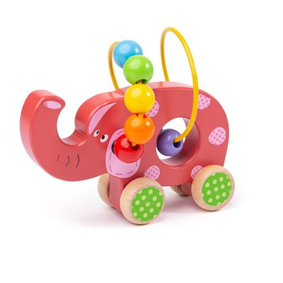 Играчка за бутане слонче - Bigjigs  - Детски играчки