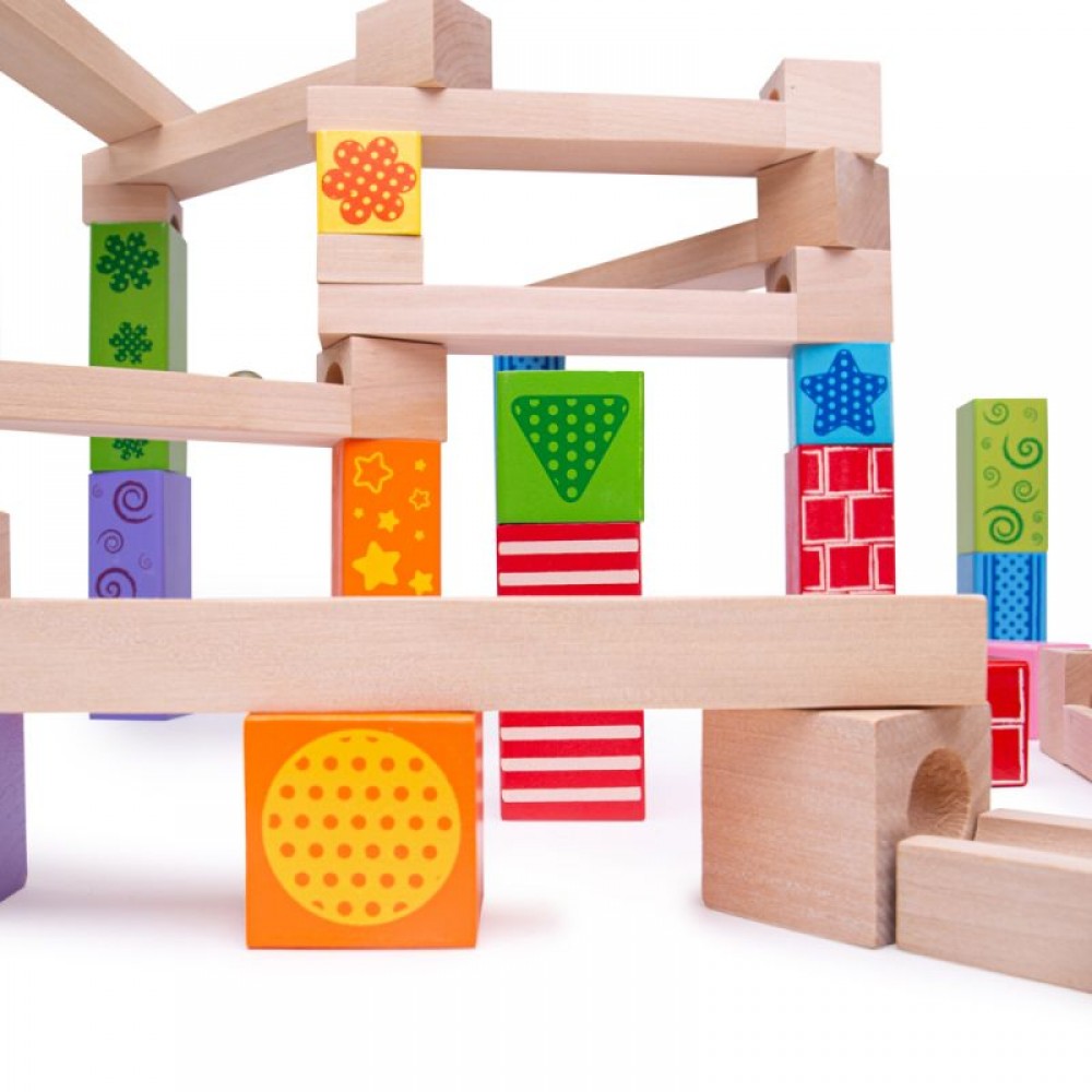 Дървен конструктор Bigjigs - писта с топчета Marble Run |  |  |