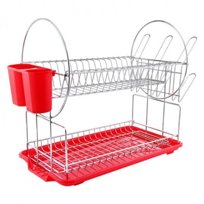 Сушилник Haus Roland A-302, хром, 2 нива, 52.5x23.5x36см - Аксесоари