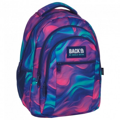 Ученическа раница 3 ципа BackUp - Coloured Ice 093489 - BackUP